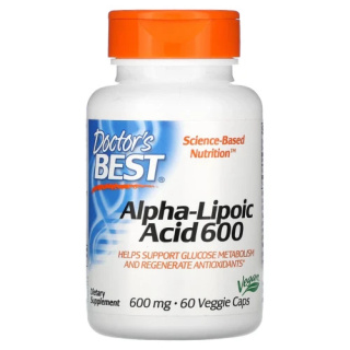 Doctor's Best- Alpha-Lipoic Acid - 600 mg - 60 vcaps