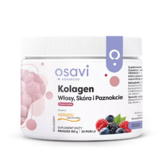 Osavi - Kolagen (Włosy, Skóra i Paznokcie) - Owoce Leśne - 150 grams