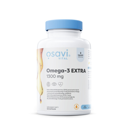 Osavi - Omega-3 Extra Molecularly Distilled (Vital) - 1300mg (Cytryna) - 120 softgels