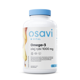 Osavi - Omega-3 Olej Rybi Molecularly Distilled - 1000mg - 180 softgels