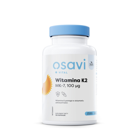 Osavi - Witamina K2 MK-7 - 100mcg - 120 softgels