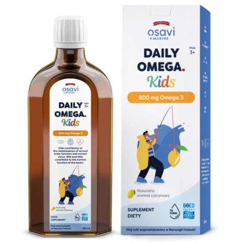 Osavi - Daily Omega Kids (Marine), 800mg Omega 3 (Cytryna) - 250 ml.