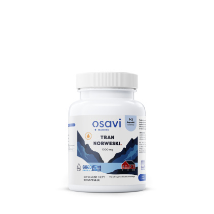 Osavi - Tran Norweski Kapsułki - 1000mg (Cytryna) - 60 softgels