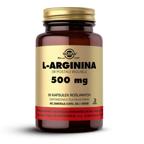 Solgar - L-arginina 500 mg