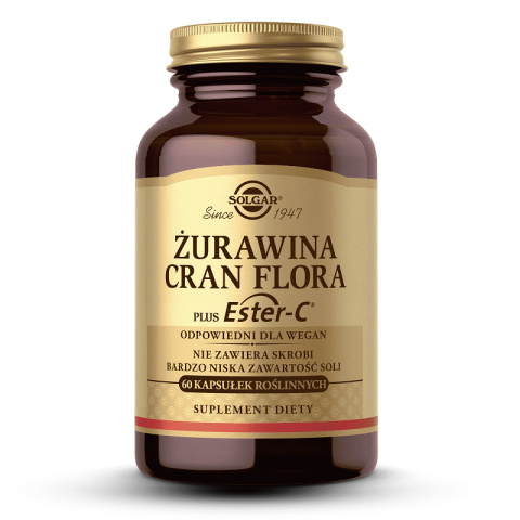 Solgar - Żurawina CRAN FLORA plus Ester C