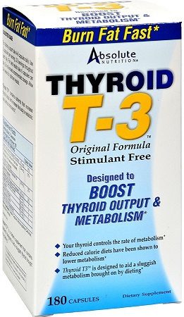 Absolute Nutrition-Thyroid T3 - 180 kaps.