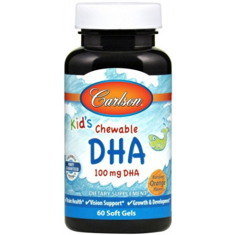 Carlson Labs - Kid's Chewable DHA - 60 kapsułek