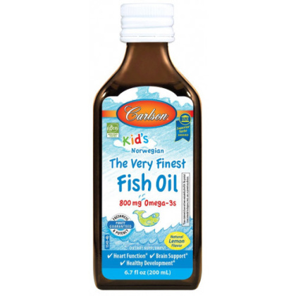 Carlson Labs - Kid's The Very Finest Fish Oil 800 mg Just Peachie - 200 ml