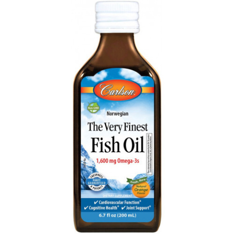 Carlson Labs - The Very Finest Fish Oil 1600 mg Natural Orange - 200 ml