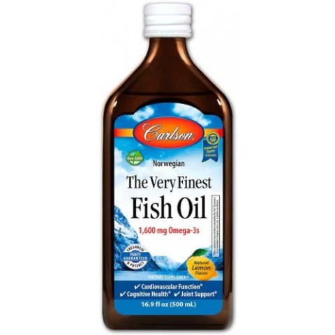 Carlson Labs - The Very Finest Fish Oil 1600 mg Natural Orange - 500 ml