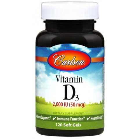 Carlson Labs - Vitamin D3 2000 IU - 120 kapsułek