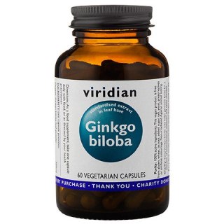 Viridian - Ginkgo biloba Ekstrakt - 60 kapsułek