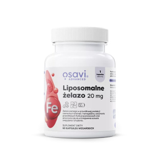 Osavi - Liposomalne Żelazo - 20mg - 60 vegan caps