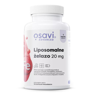 Osavi - Liposomalne Żelazo - 20mg - 120 vegan caps