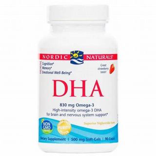 Nordic Naturals - DHA 830mg Strawberry - 180 kapsułek