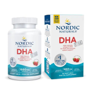 Nordic Naturals - DHA Xtra 1660mg Strawberry - 60 kapsułek