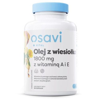 Osavi - Olej z Wiesiołka z Witaminą A i E - 1800mg - 180 softgels