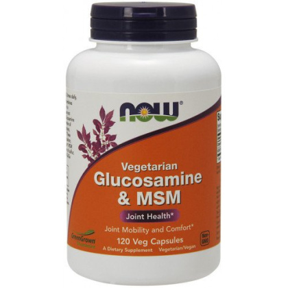 NOW - Glucosamine & MSM Vegetarian - 120 kapsułek wegetariańskich