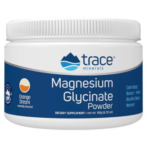 Trace Minerals - Magnesium Glycinate Powder, Orange Dream - 180 grams Trace Minerals - Magnesium Glycinate Powder, Orange Dream - 180 grams