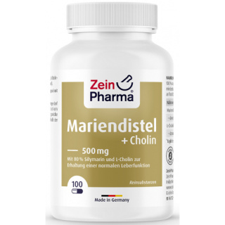 Zein Pharma - Milk Thistle + Choline - 100 kapsułek