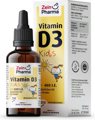 Zein Pharma - Vitamin D3 Drops For Kids, 400IU - 10 ml