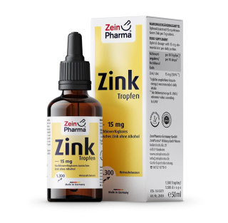 Zein Pharma - Zinc Drops, 15mg - 50 ml