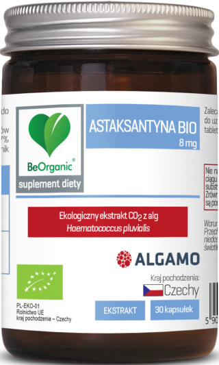 BeOrganic - Astaksantyna BIO 8 mg x 30 kaps