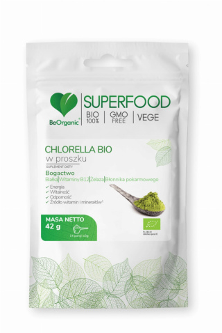 BeOrganic - Chlorella BIO w proszku 200g