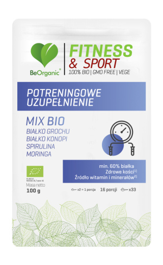 BeOrganic - Potreningowe uzupełnienie MIX BIO 100g