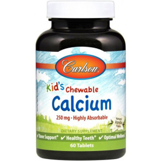 Carlson Labs - Kid's Chewable Calcium - 60 tabletek