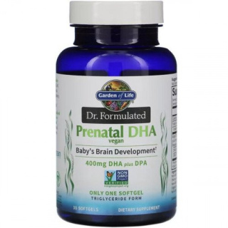 Garden of Life - Dr. Formulated Vegan Prenatal DHA - 30 kapsułek