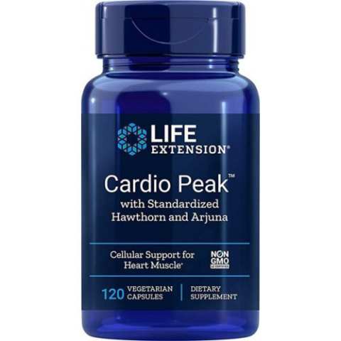 Life Extension - Cardio Peak with Standardized Hawthorn and Arjuna - 120 kapsułek wegetariańskich Life Extension - Cardio Peak with Standardized Hawthorn and Arjuna - 120 kapsułek wegetariańskich
