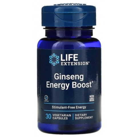 Life Extension - Ginseng Energy Boost - 30 kapsułek wegetariańskich