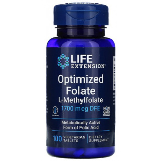 Life Extension Optimized Folate - 100 vegetarian tabs