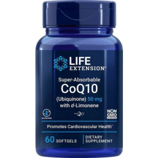 Life Extension -Super-Absorbable CoQ10 (Ubiquinone) with d-Limonene, 100mg - 60 softgels