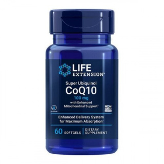 Life Extension - Super Ubiquinol CoQ10 with Enhanced Mitochondrial Support - 100mg - 60 kapsułek