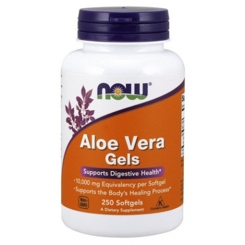 NOW Foods - Aloe Vera Gels - 250 kapsułek miękkich