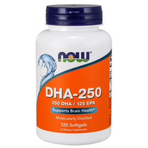 NOW Foods - DHA-250 - 250 DHA / 125 EPA - 120 softgels