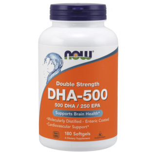 NOW Foods - DHA-500 - 500 DHA / 250 EPA - 180 softgels