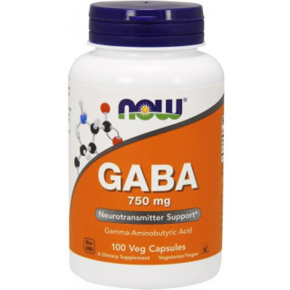 NOW Foods - GABA - 750mg - 100 vcaps