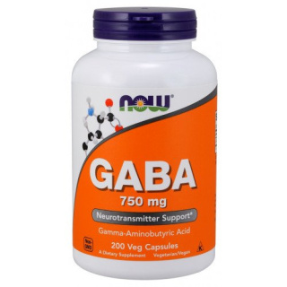 NOW Foods - GABA - 750mg - 200 vcaps