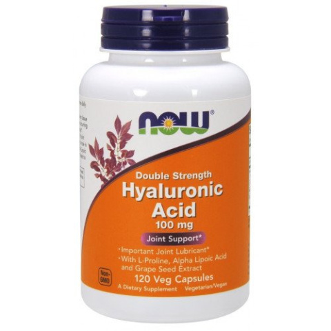 NOW Foods - Hyaluronic Acid - 100mg Double Strength - 120 vcaps