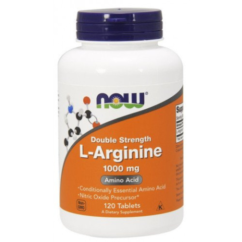 NOW Foods - L-Arginine - 1000 mg - 120 tabletek
