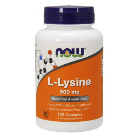 NOW Foods - L-Lysine - 500mg - 100 vcaps