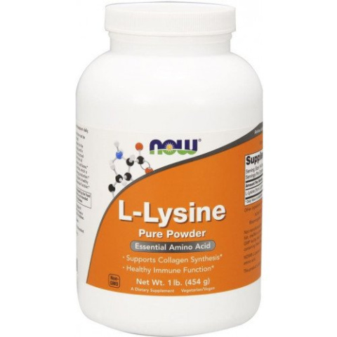 NOW Foods - L-Lysine Powder - 1000mg - 454 grams