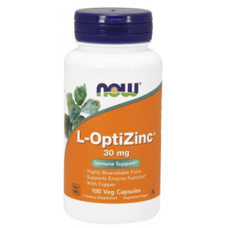 NOW Foods - L-OptiZinc - 30mg - 100 vcaps