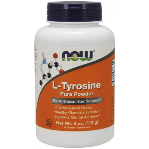 NOW Foods - L-Tyrosine Powder - 113 grams