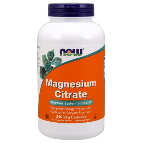 NOW Foods - Magnesium Citrate - 400mg - 240 vcaps