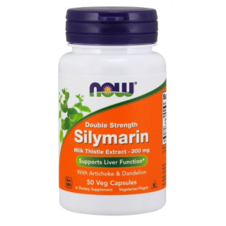 NOW Foods - Milk Thistle Extract with Artichoke & Dandelion - 300mg Double Strength - 50 vcaps