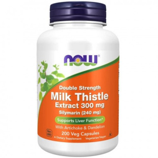 NOW Foods - Milk Thistle Extract with Artichoke & Dandelion - 300mg Double Strength - 100 vcaps